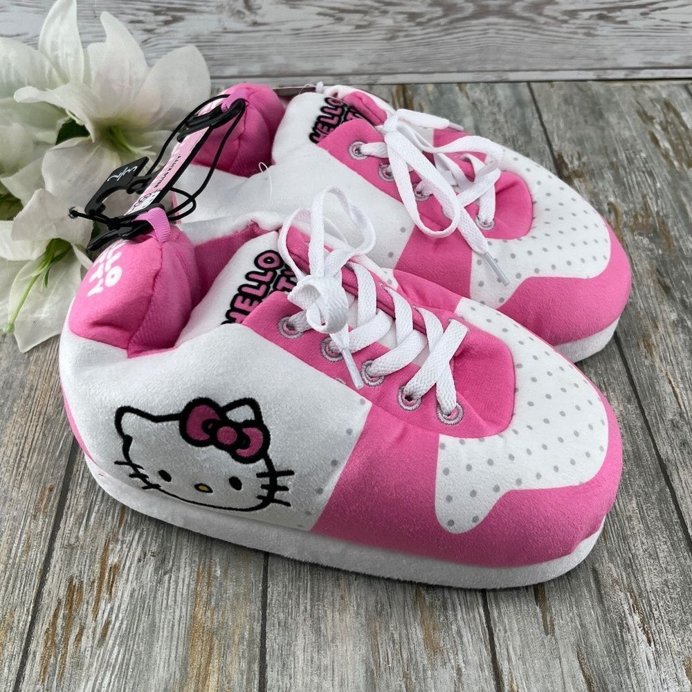 Little Girls Hello Kitty Sneaker Slippers Shoes Size 2/3